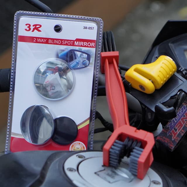 DISC LOCK, Mirror and Chain Brush Combo Offer with 2 years Guarantee