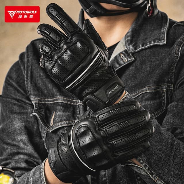 MOTOWOLF Retro Racing Gloves GM4 – Premium Protective Riding Gloves for Bikers