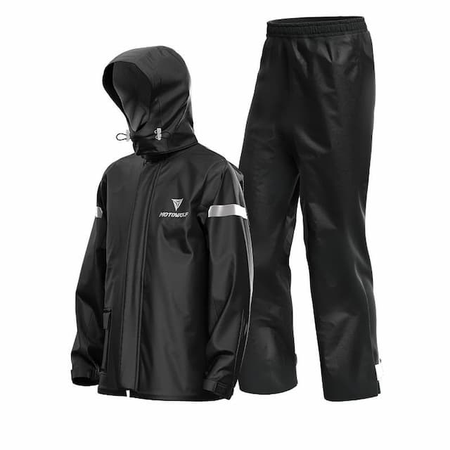 MOTOWOLF MDL0401B V4 Raincoats Genuine Product 100% Waterproof Black