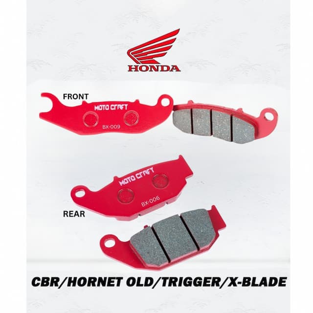 MOTO CRAFT Rear and Front Brake Pad for CBR/HORNET OLD/TRIGGER/ X-BLADE + Lock Free
