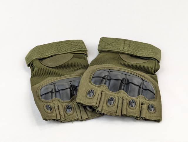 Half finger Military Grade Tactical Outdoor Hand Gloves for Bike Motorcycle-Army Green