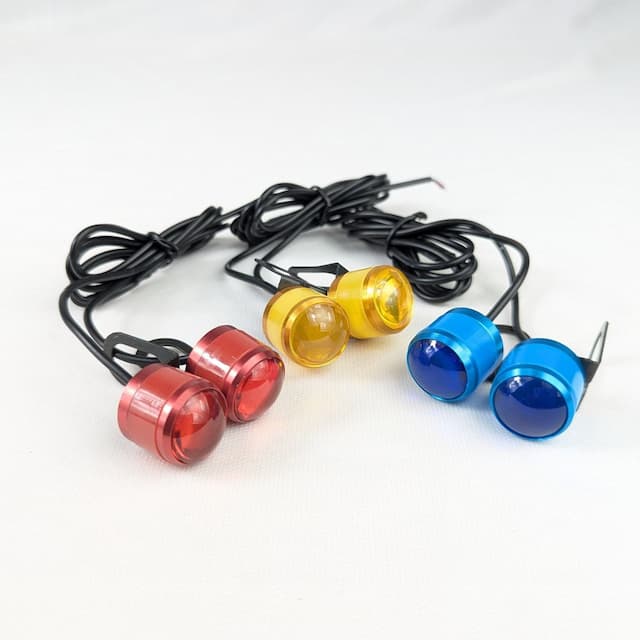 Bar End Light For Motorcycle Two Headlights Turn Signal LED Indicator Light or Handlebar Light for all bike