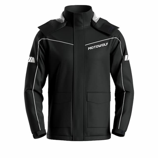 MOTOWOLF MDL0403B V4 Raincoats Genuine Product 100% Waterproof Black