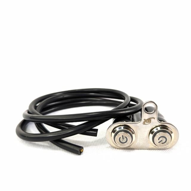 Motorcycle Handlebar Two Switch Self-return Reset Button CNC Aluminum Alloy for Horn Engine Power Start Kill Switch Waterproof