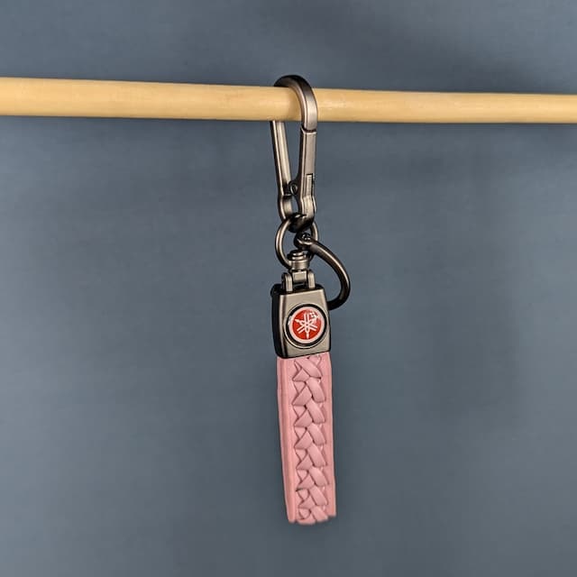Leather Bike Keychain for Yamaha, Suzuki, TVS