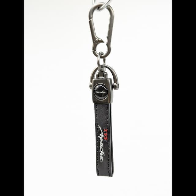 Long Leather Key Ring