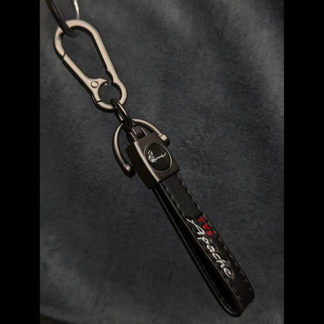 Long Leather Key Ring