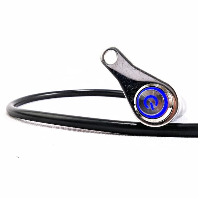 Motorcycle Handlebar Switch Self-return Reset Button CNC Aluminum Alloy for Horn Engine Power Start Kill Switch Waterproof