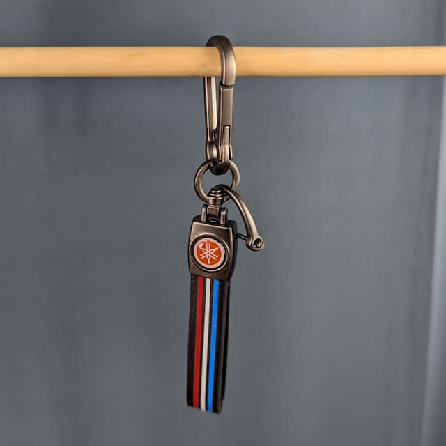 Leather Bike Keychain for Yamaha, Suzuki, TVS, Honda and Bajaj