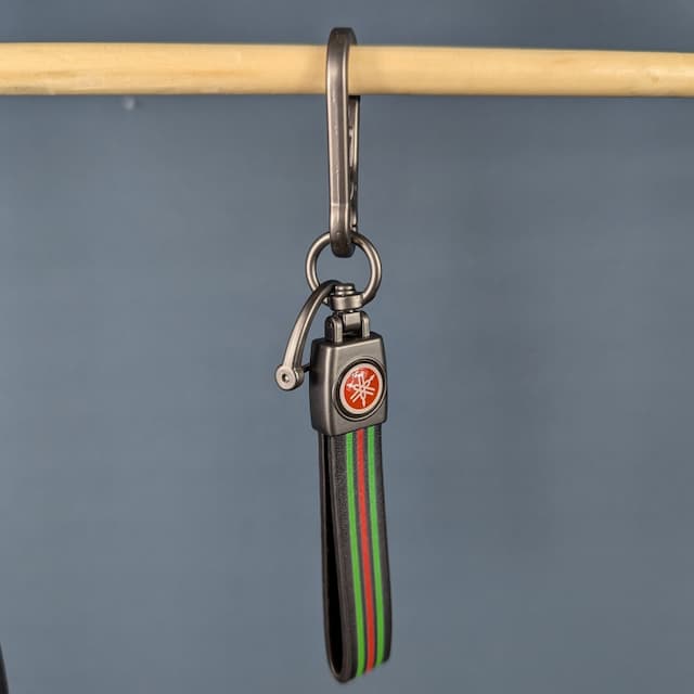 Leather Bike Keychain for Yamaha, Suzuki, TVS and Bajaj