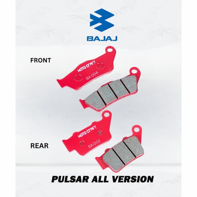 MOTO CRAFT Rear and Front Brake Pad for BAJAJ PULSAR All Version + Lock Free