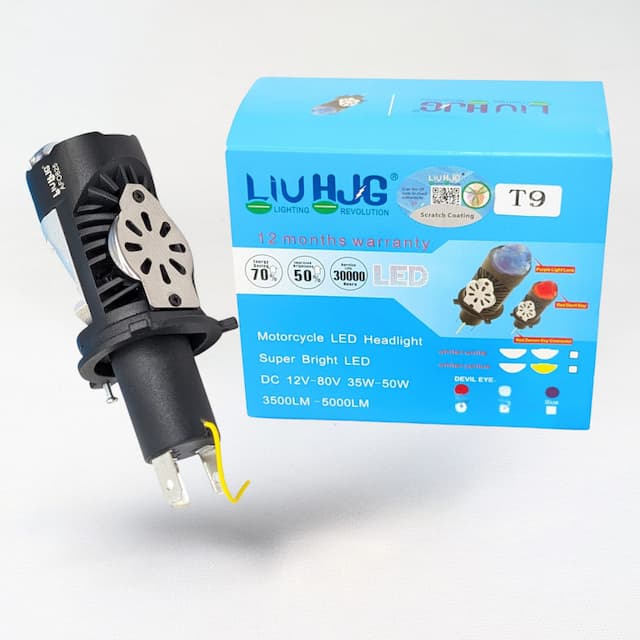 LIU HJG T9 LED Headlight With Devil Eye Parking Light 1 Year Guarantee