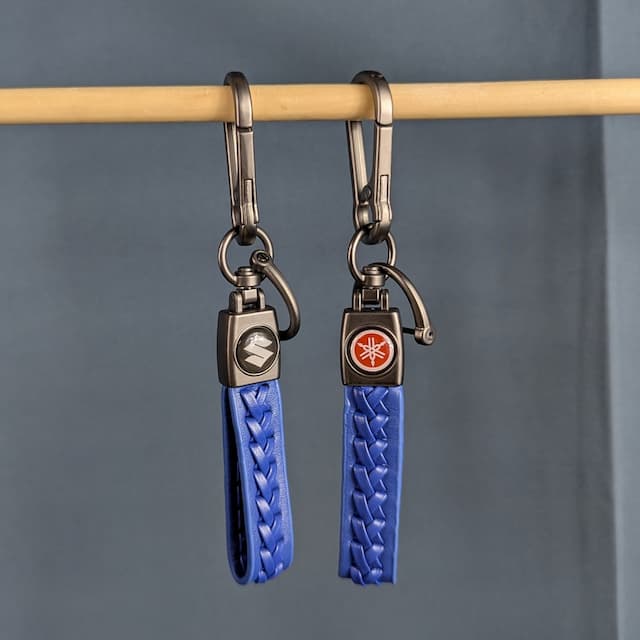 Beni Leather Bike Keychain for Yamaha and Suzuki